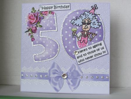 Stella Turning 50 Quick Card by Irene Woods
