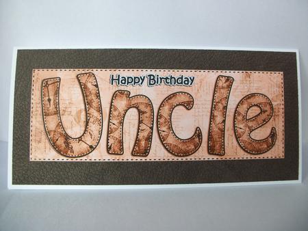 Large Dl Birthday Uncle Clocks 3D Decoupage by Irene Woods