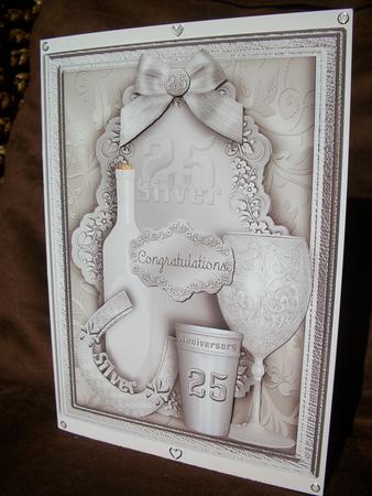 25th Anniversary Card by Irene Woods
