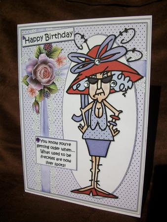 Stella and Her Liver Spots Quick Card by Irene Woods