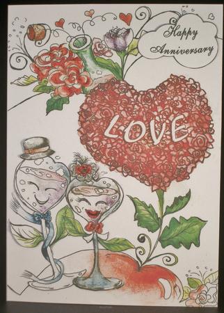 Cheers with a Glass of Rose Wine-quick&shake by Irene Woods