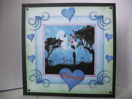 Hugs and Kisses Card Front by Irene Woods