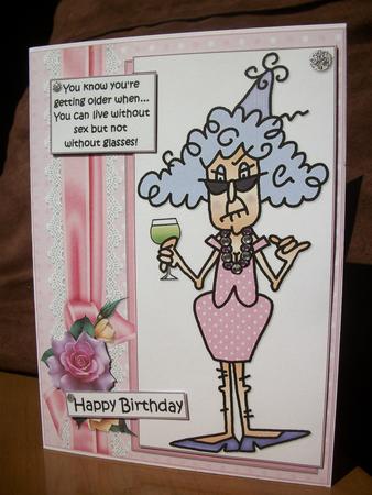 Stella Can't Live Without Her Glasses Quick Card by Irene Woods