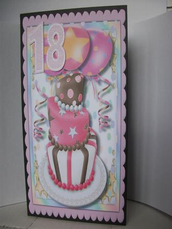 Lovely D.l 18th or 21st Birthday Pink by Irene Woods