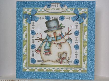 Country Christmas Cardtopper Kit 511 by Irene Woods