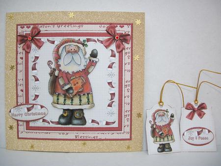 Country Christmas Cardtopper Kit 509 by Irene Woods