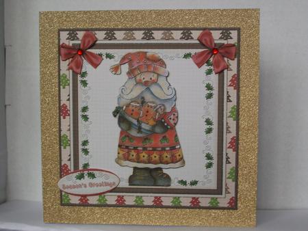Country Christmas Cardtopper Kit 507 by Irene Woods