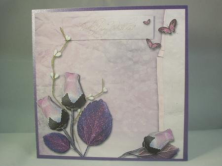 The Touch of a Rose Step by Step Card by Irene Woods