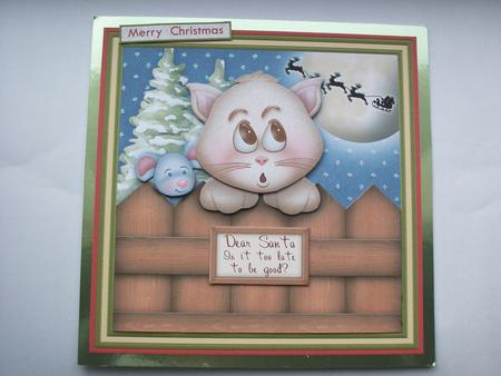 Is It Too Late to Be Good Christmas 7.5 Decoupage Mini Kit by Irene Woods
