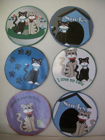Coasters - So Cute Cats by Irene Woods