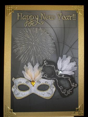 Masquarade Masks New Year by Irene Woods