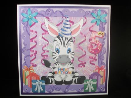 Purple Age Birthday by Irene Woods