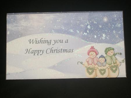 Gift Envelope/money Wallet - Snowmen by Irene Woods