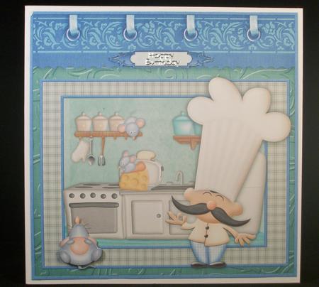 Master Chef 8x8 Mini Kit & Decoupage for Men by Irene Woods