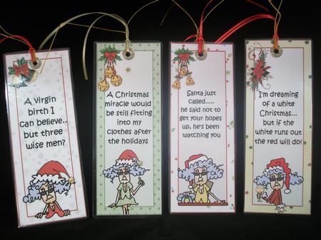 Collection Four Stella Christmas Bookmarks by Irene Woods