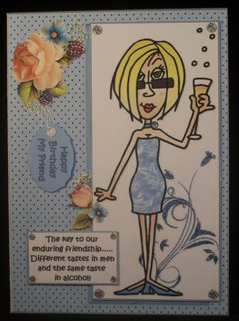 J.j Has an Enduring Friendship Quick Card by Irene Woods