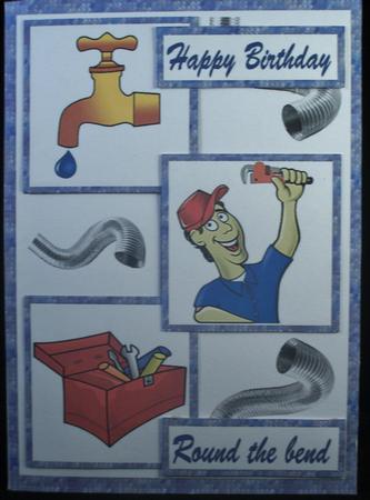 Three Squares - Plumber by Irene Woods