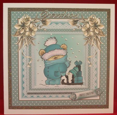 Christmas Hold My Hand Topper by Irene Woods