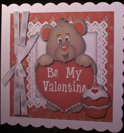 Be My Valentine, My Little Cupcake Cute Teddy 8x8 Mini Kit by Irene Woods