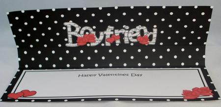 Lge Dl Valentine Boyfriend Hearts & Roses Insert by Irene Woods
