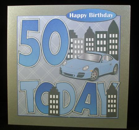 'any Age' with Pale Blue Porsche Card Kit by Irene Woods