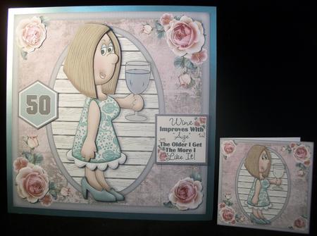 Angie with Wine Mini Kit by Irene Woods