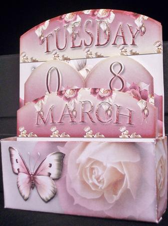 Perpetula Calendar Flower Roses 114 by Irene Woods
