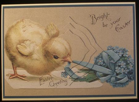 Easter Chicken with Flowers Splendid Pyramid by Irene Woods