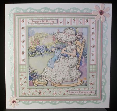 Fom One Knit to Another 8x8 Knitting Mini Kit by Irene Woods