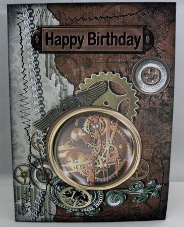 Steampunk Grunge Clutter Birthday by Irene Woods