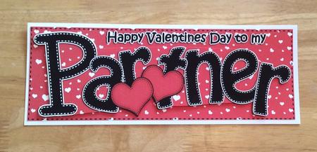 Valentines Day Partner Large Dl Quick Card 3D Decoupage by Jo Taylor