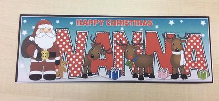 Santa and His Reindeers Nanna Large Dl by Jo Taylor
