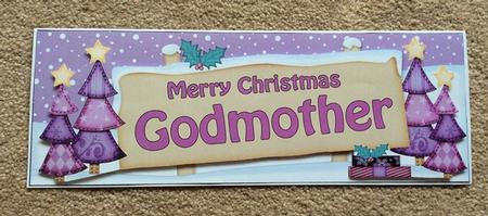 Xmas Godmother Trees Signpost Large Dl by Jo Taylor