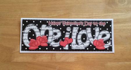 Lge Dl Valentine One I Love Hearts & Roses 3D Decoupage by Jo Taylor