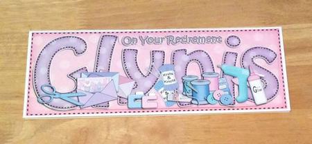 Large Dl Retirement Glynis Crafts 3D Decoupage by Jo Taylor