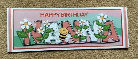 Flowers and Bees Nanna Large Dl by Jo Taylor