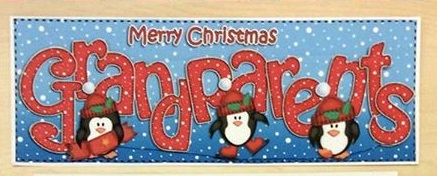 Large Dl Xmas Grandparents Quick Card N Decoupage by Jo Taylor