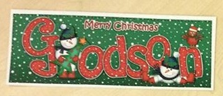 Large Dl Christmas Godson Snowmen 3D Decoupage by Jo Taylor