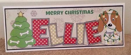 Kosmo the Dog Christmas Ellie Large Dl by Jo Taylor