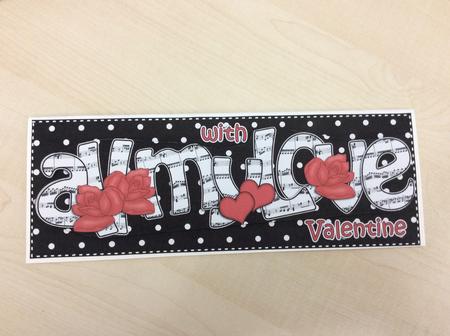 Lge Dl All My Love Valentine Hearts & Roses 3D Decoupage by Jo Taylor