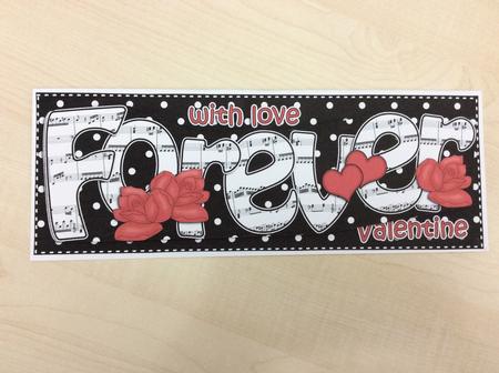 Lge Dl Love Forever Valentine Hearts & Roses 3D Decoupage by Jo Taylor