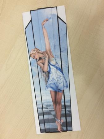 Art Deco Large Dl - Blue Dancer Fairy by Jo Taylor