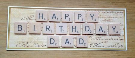 Happy Birthday Dad Large Dl Card Front by Jo Taylor