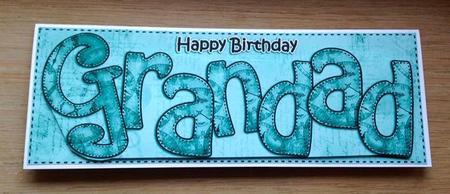 Large Dl Birthday Grandad Clocks 3D Decoupage by Jo Taylor