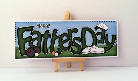 Fathers Day Large Dl Card N 3D Decoupage by Jo Taylor