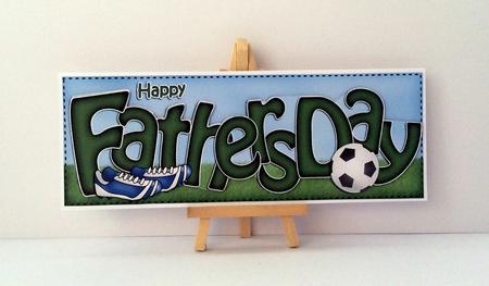 Large Dl Fathers Day Football Card & 3D Decoupage by Jo Taylor