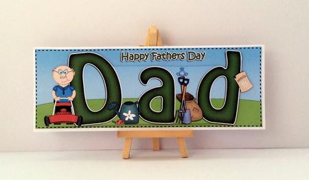 Large Dl Happy Fathers Day Dad Quick Card & 3D Decoupage Featured Gallery Photo
