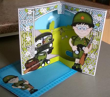 3D Boyz Army General Gazza Scene It Card Kit Featured Gallery Photo