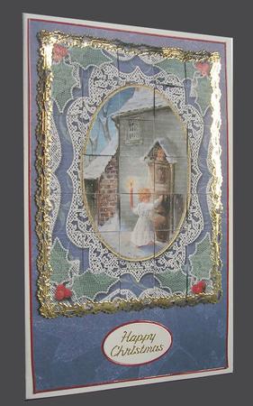 Choirboy Knocking Lace 7x5inch 3D Paper Weaving Sheet by Lucy Jones