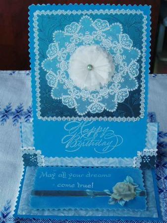 Any Occasion Lace & Jacquard Card by Lucy Jones
